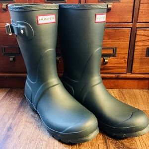 Hunter rain boots- short original dark teal